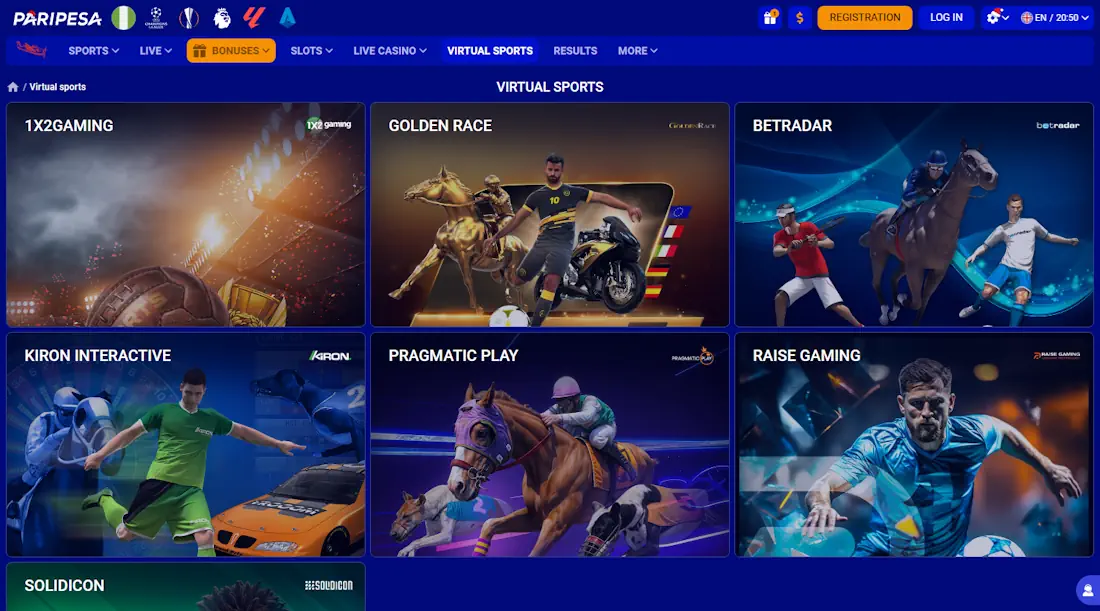 Paripesa Fantasy Sports Betting Screenshot